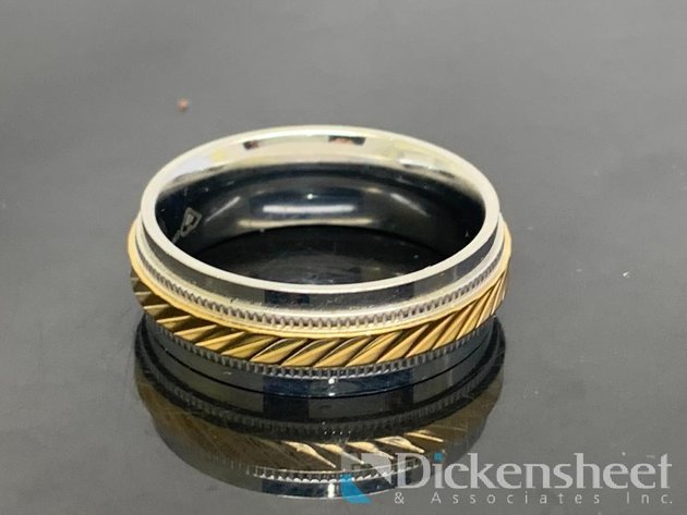 Image for Two Tone Men's Wedding Band