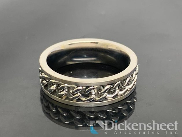 Image for Silver Tone Men's Wedding Band