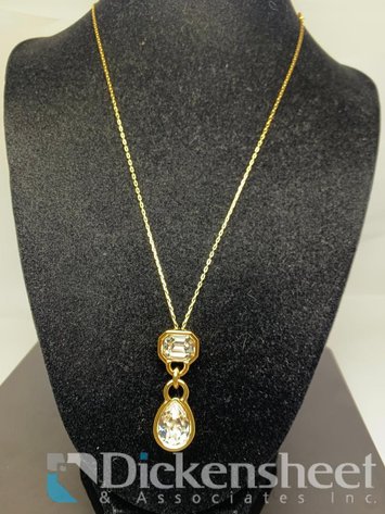 Image for Swarovski Gold Tone Necklace