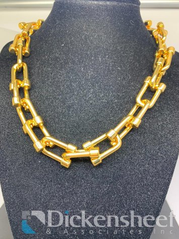 Image for Gold Tone Large Necklace