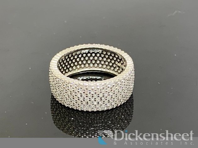 Image for Silver Tone Pave Band