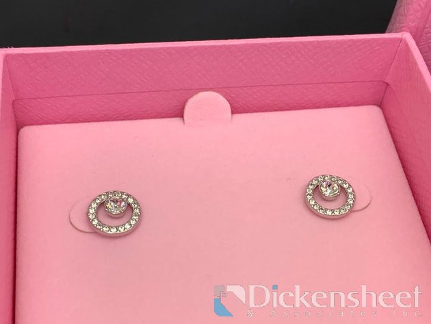 Image for Swarovski Stud Circle Earrings