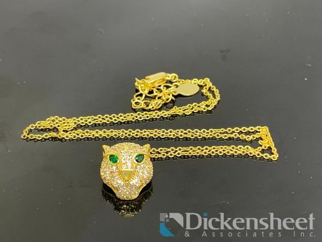Image for Gold Tone Panther Pendant
