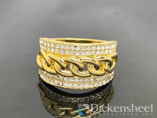 Image for Gold Tone Cable Ring