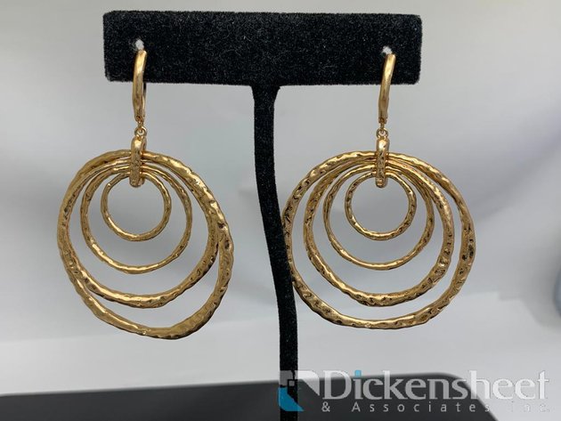 Image for Gold Tone Dangle Earrings