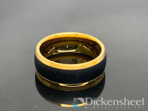 Image for Black & Gold Tone Wedding Band