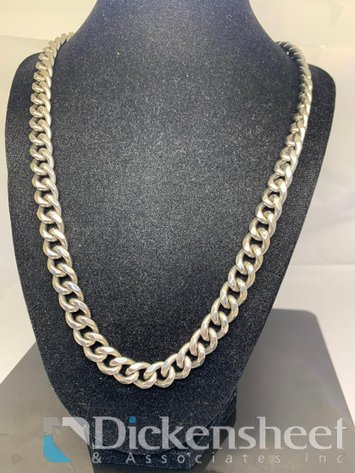 Image for Large Silver Tone Necklace