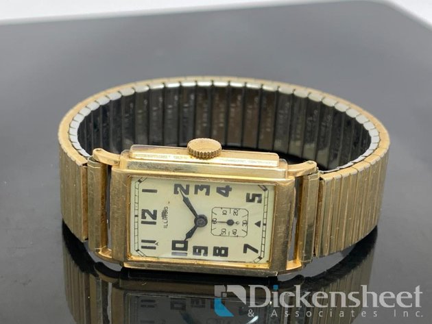 Image for Illinois Vintage Gold Tone Watch
