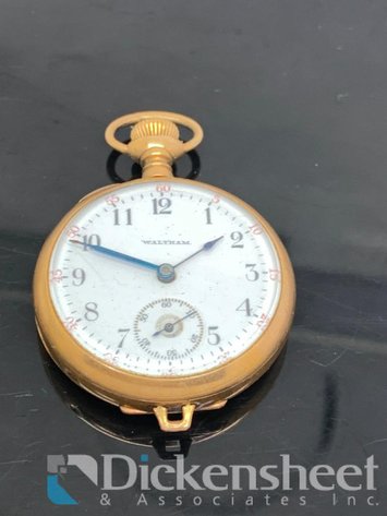 Image for Waltham Pocket Watch Gold Tone