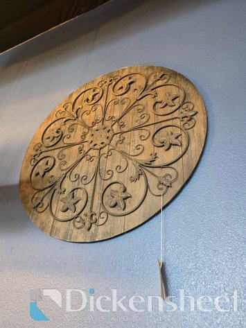 Image for 36 IN WOOD & METAL DECORATIVE WALL PIECE
