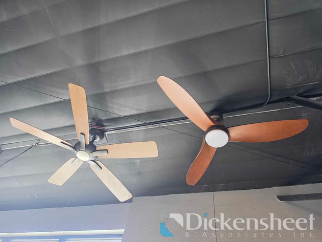 Image for (2) LED LIGHTED CEILING FANS