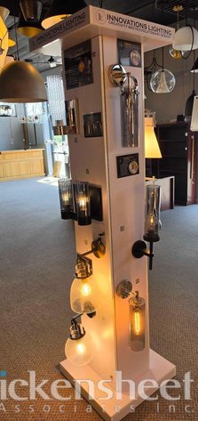 Image for (2) INNOVATIONS & WAC LIGHTING DISPLAY TOWERS