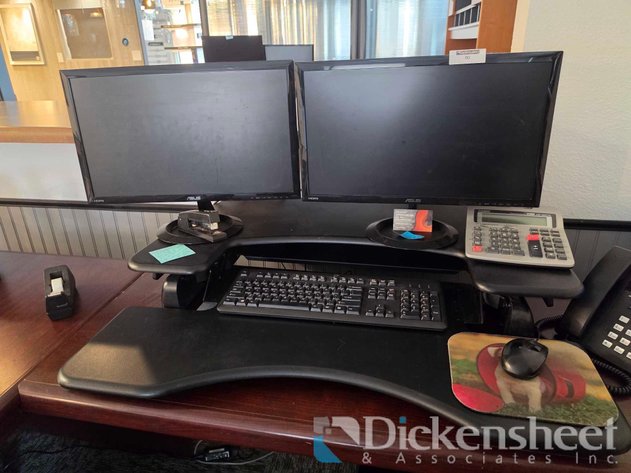 Image for LENOVO THINKCENTRE DESKTOP COMPUTER WITH DUAL MONITORS