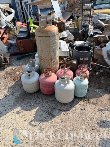 Image for LOT OF PROPANE & HELIUM BOTTLES