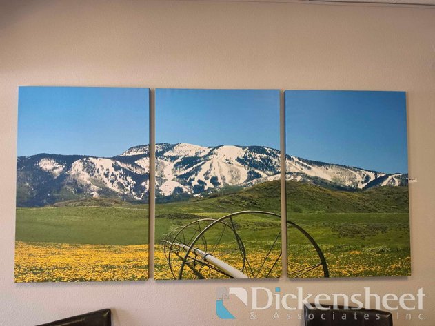 Image for THREE-PANEL MOUNTAIN SCENE ARTWORK
