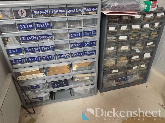 Image for ORGANIZER BINS WITH HARDWARE / CONTENTS - QTY (2)