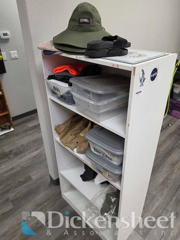 Image for 6 FT LAMINATE SHELF WITH CLOTHING