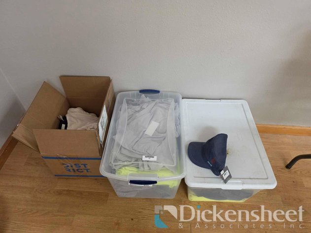 Image for TUBS & BOX OF CLOTHING - QTY (3)