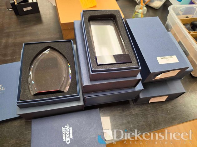 Image for LOT OF BLANK CRYSTAL AWARDS