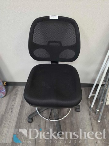 Image for BLACK FIVE CASTER BASE DRAFTING CHAIR