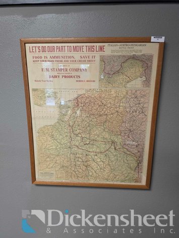 Image for ITALIAN AUSTRO-HUNGARIAN BATTLE FRONT MAP