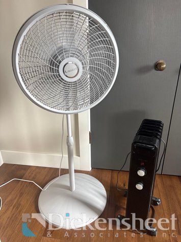 Image for LASKO FLOOR STANDING FAN WITH HOMESTAYS HEATER