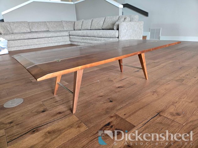 Image for MID CENTURY COFFEE / DINING ROOM TABLE WITH EXTENDABLE LEAF