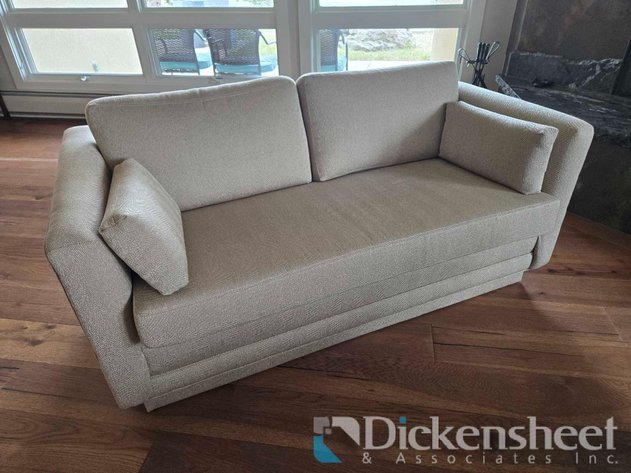 Image for BEIGE DESIGNER 2 CUSHIONED COUCH WITH PILLOWS