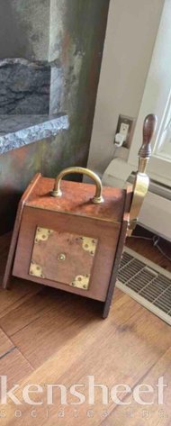 Image for VICTORIAN COAL PURDONIUM WITH BRASS SCOOP