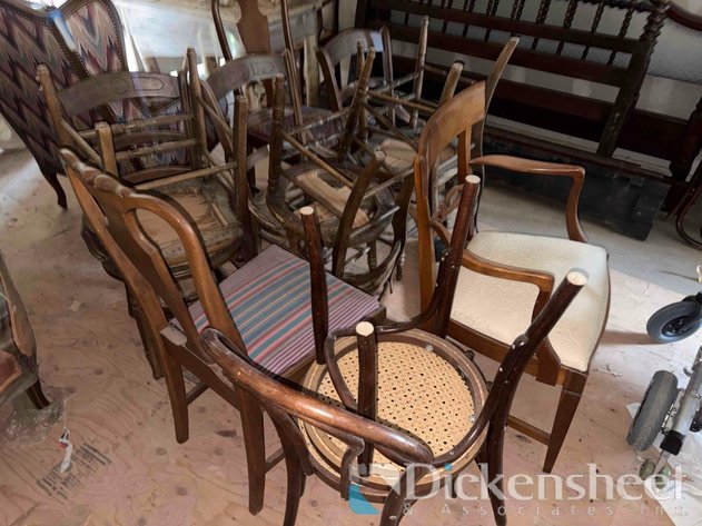 Image for COLLECTION OF ANTIQUE OR 19TH CENTURY DINING CHAIRS