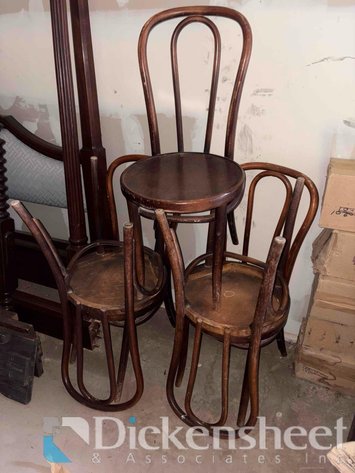 Image for BENTWOOD BISTRO CHAIRS, QTY (5)