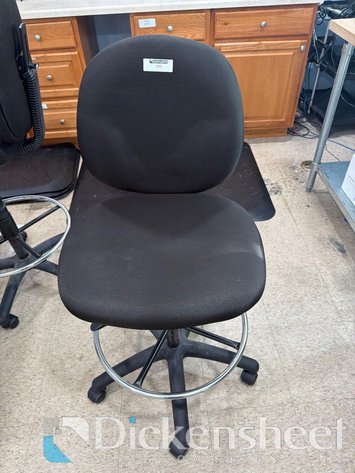 Image for BLACK SWIVEL FIVE STAR BASE TASK STOOL