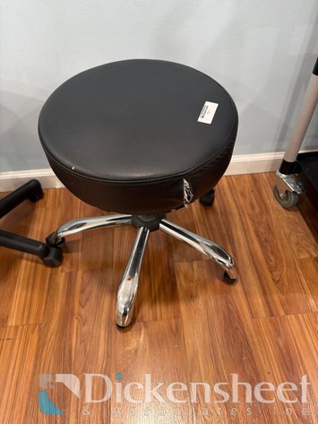 Image for BLACK CUSHIONED FIVE STAR BASE LAB STOOL