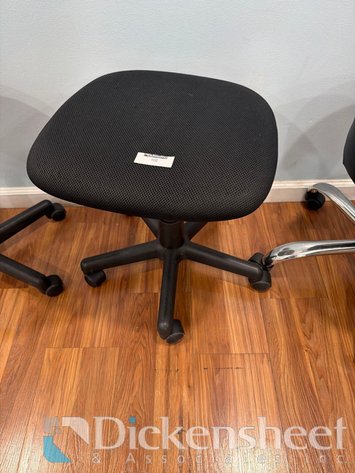 Image for BLACK CUSHIONED FIVE STAR BASE LAB STOOL