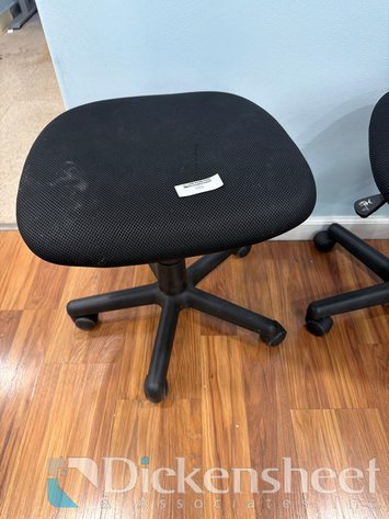 Image for BLACK CUSHIONED FIVE STAR BASE LAB STOOL