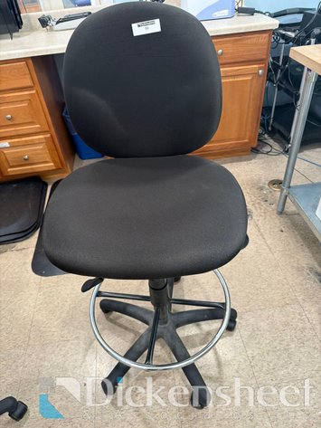 Image for BLACK SWIVEL FIVE STAR BASE TASK STOOL