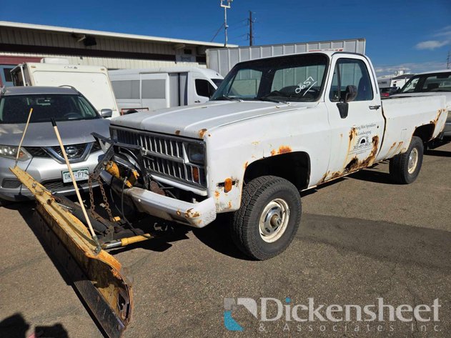 Image for 1981 CHEVROLET K10 TRUCK WITH PLOW, 1GCEK14H78J150657, KEY