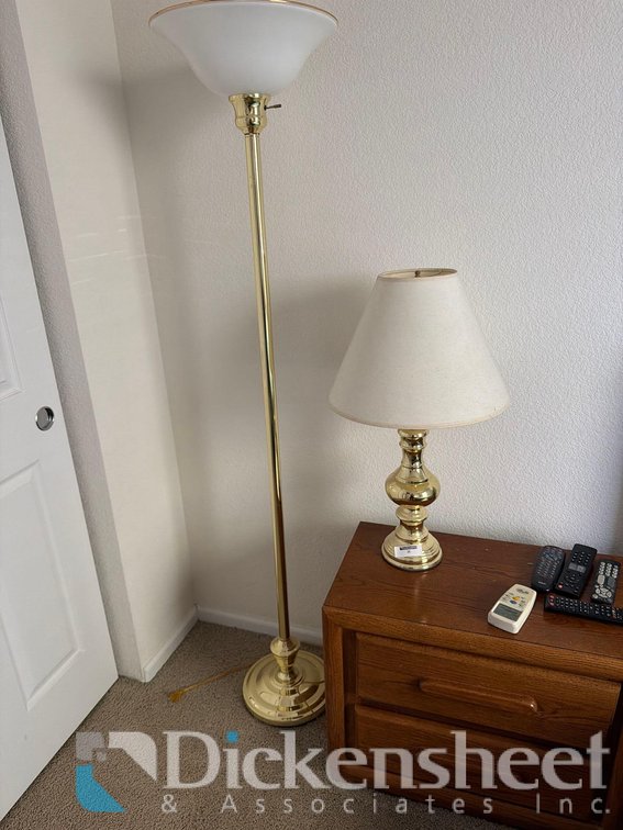 (2) BRASS STYLE LAMPS