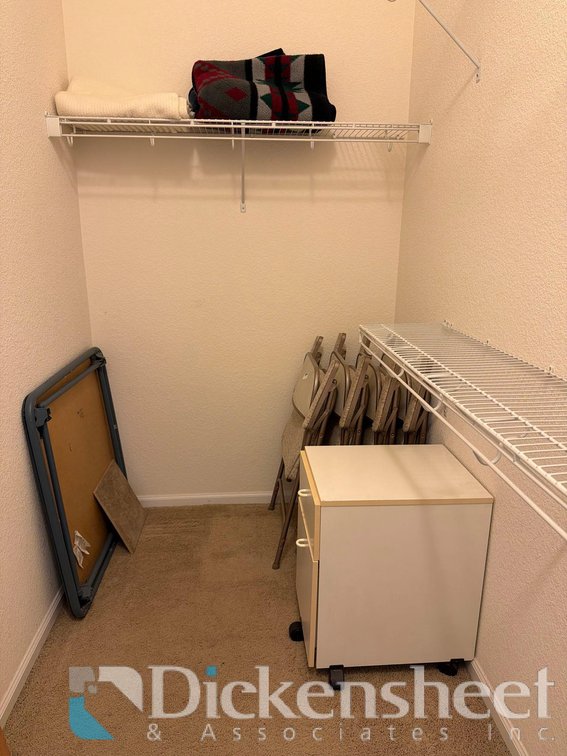 CONTENTS OF WALK-IN CLOSET as outlined below: