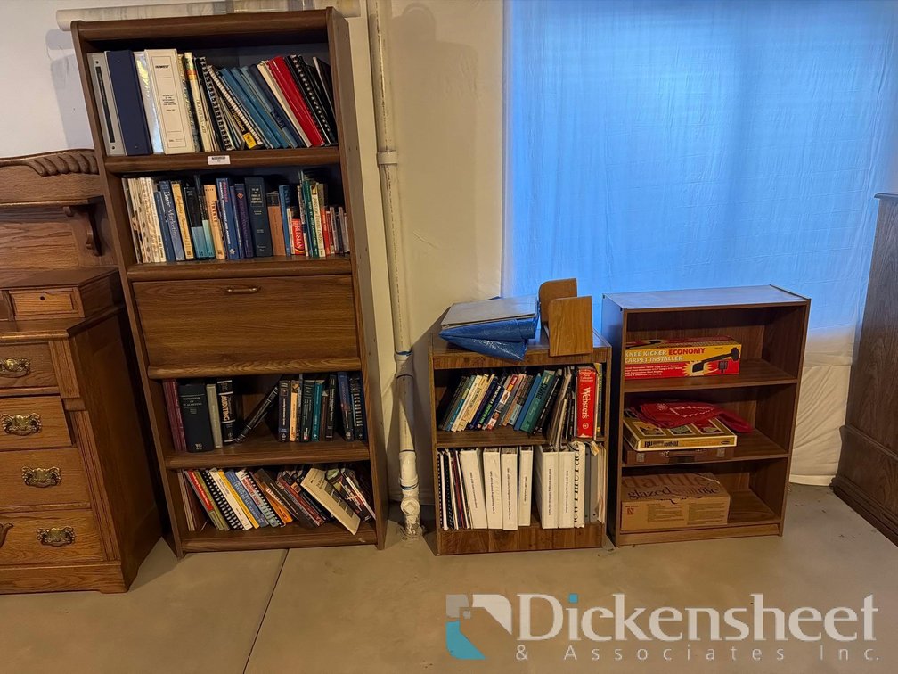 (3) BOOKCASES WITH CONTENTS