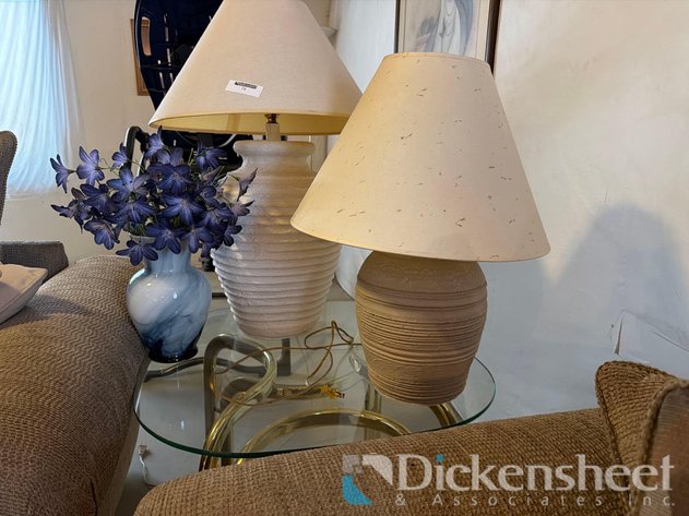 Image for (2) TABLE LAMPS & VASE