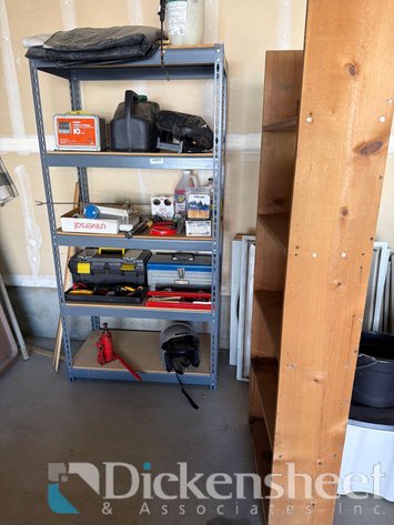 Image for VARIETY OF TOOLS & GRAY MEDIUM DUTY SHELVING UNIT