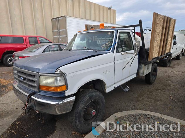 Image for 1994 FORD F-350 FLATBED TRUCK, 1FDHF38G6REA12525