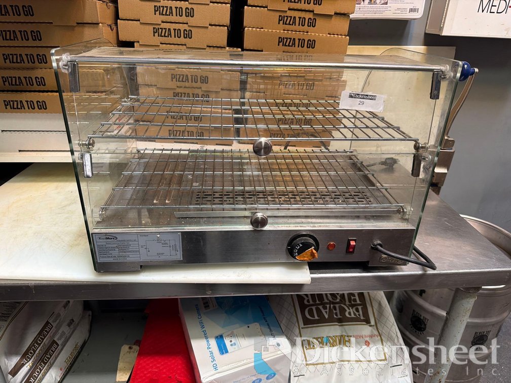 KOOL MORE HEATED TWO TIER COUNTER TOP DISPLAY CASE