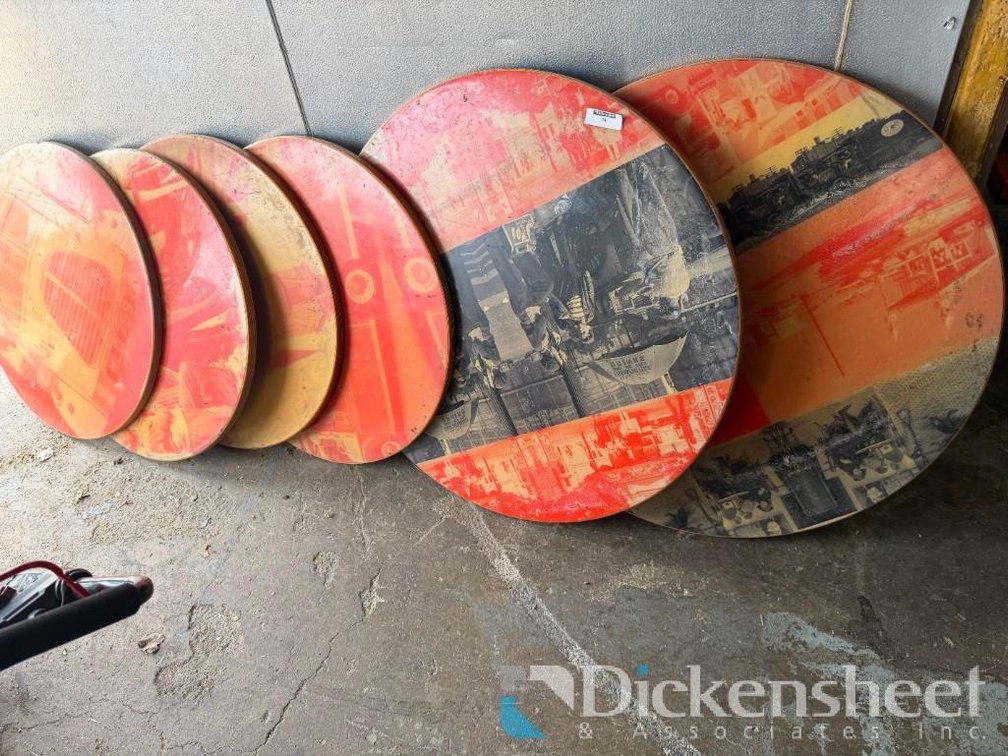 LOT OF (6) CIRCULAR TABLE TOPS