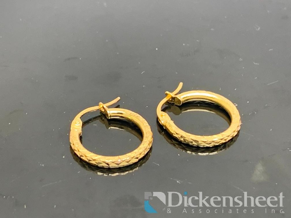 Small Gold Tone Hoop Earrings