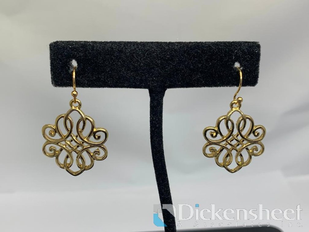 Gold Tone Dangle Earrings