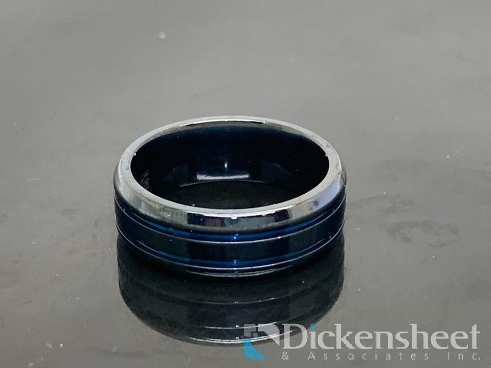 Black & Blue Tone Wedding Band