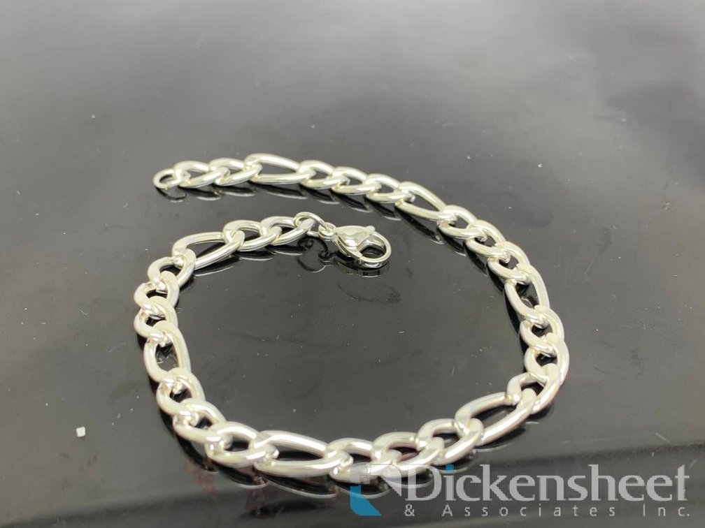 Silver Figaro Men's Bracelet