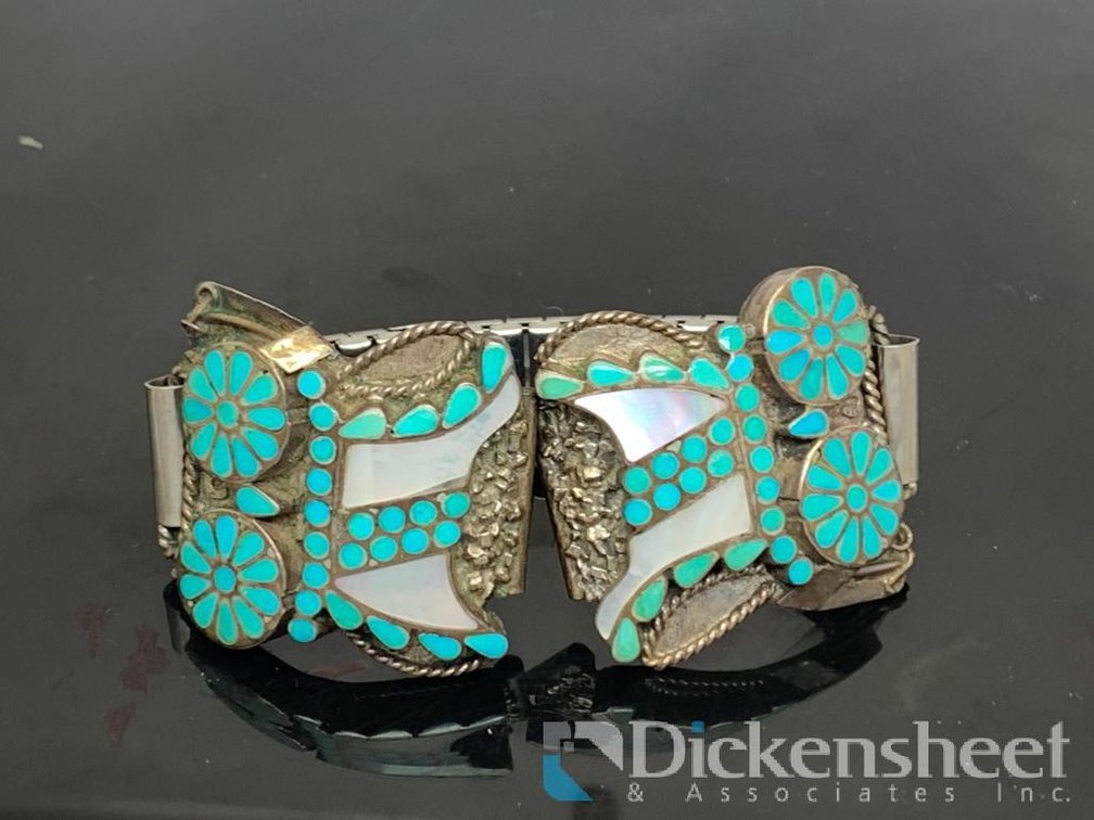 Watch Band Bracelet With Turquoise